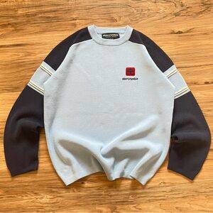 Vintage 90’s Abercrombie original 92 blue knit swearer size s XL